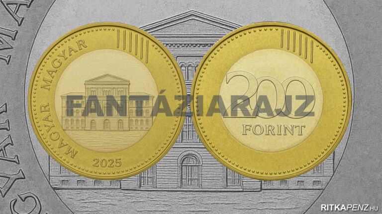 Új 200 forintos forgalmi-emlékérme készül a Magyar Tudományos Akadémia 200 éves évfordulójára