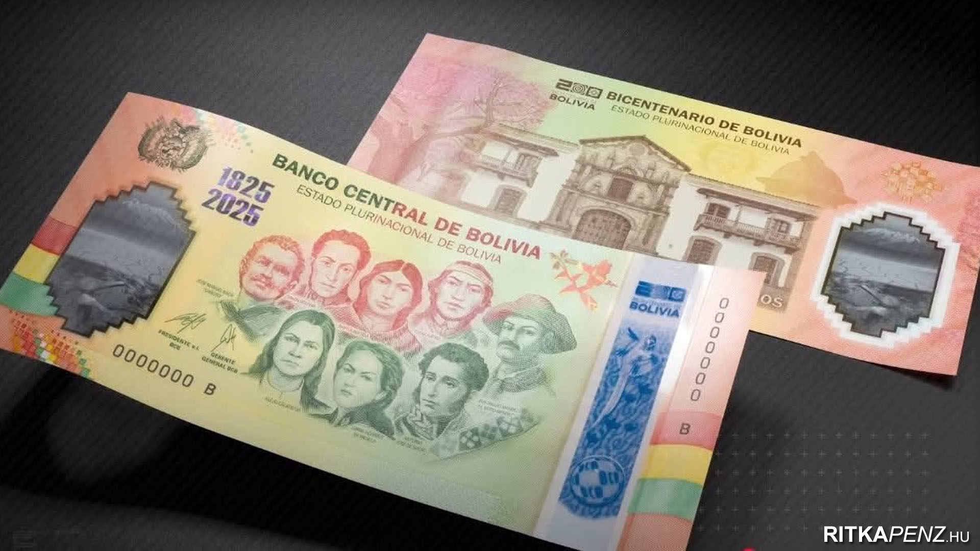 bicentenario de bolivia bankjegy