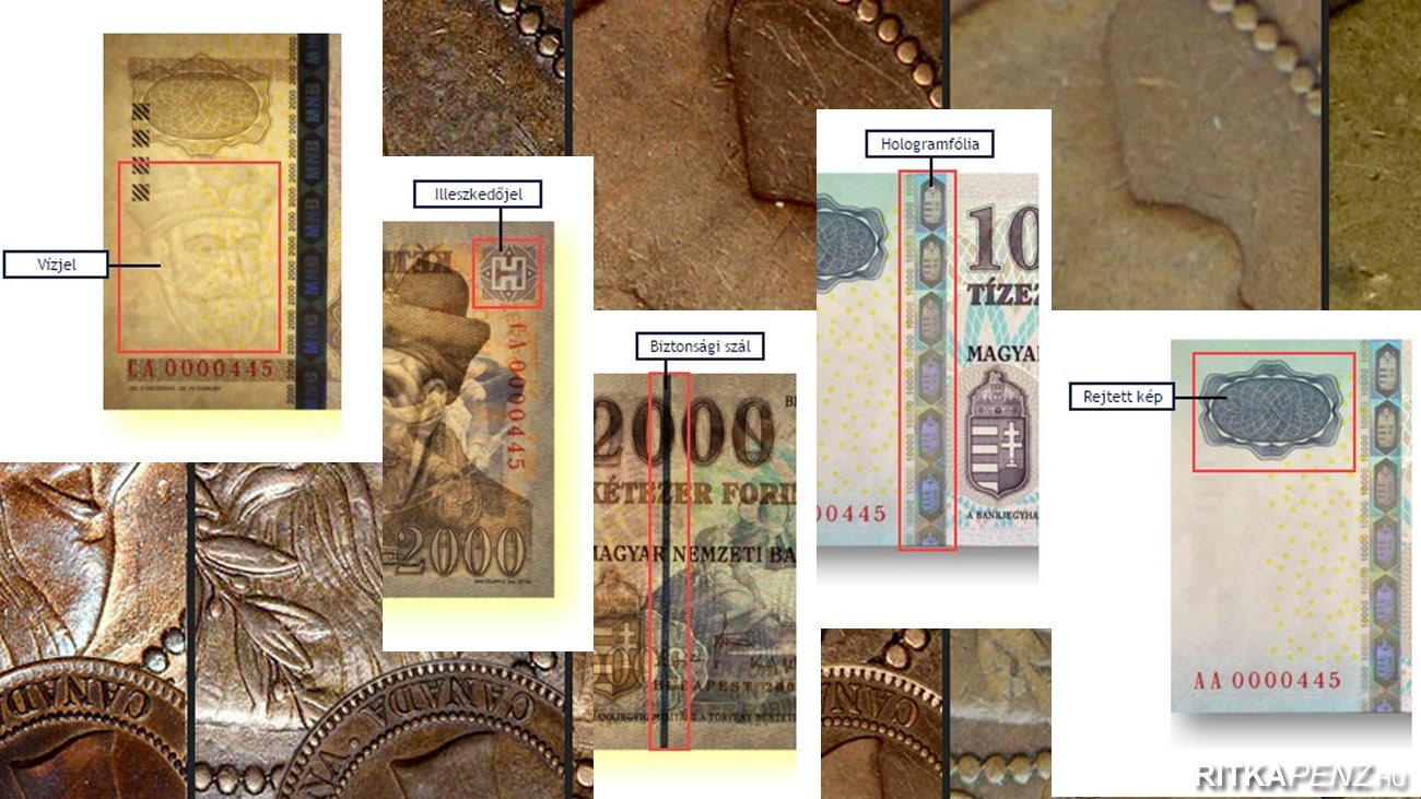 Hogyan ismerhetőek fel a hamis érmék és bankjegyek?
