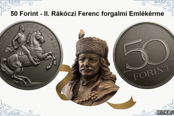 50 forint rakoczi forgalmi emlekerme 2026 350 eves a