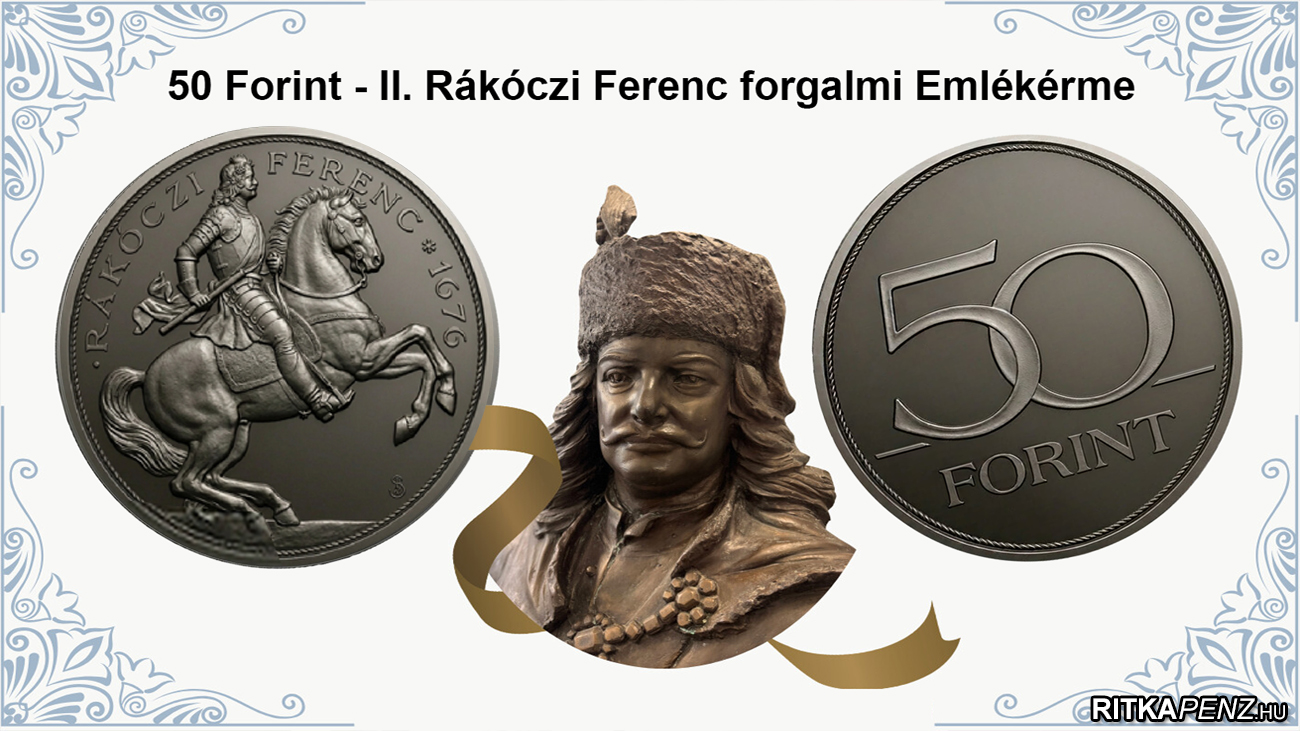 50 forint rakoczi forgalmi emlekerme 2026 350 eves a
